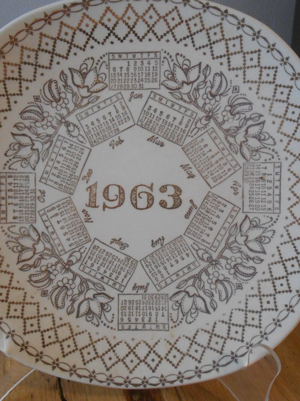 Calendar Plate 1963 - Picture 2 of 4